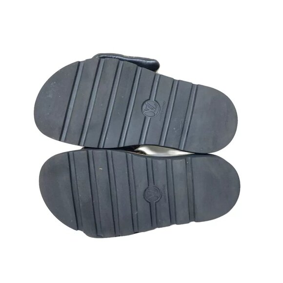 LOUIS VUITTON Pool Pillow Line Mules - Dark Brown Light Brown Black 399-011425 - Picture 4 of 8